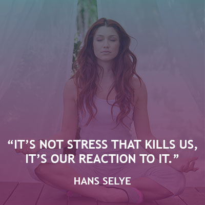 It's not stress that kills us, it's our reaction to it.