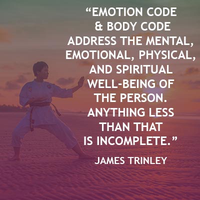 Man doing martial arts representing balance and harmony between mental, emotional, physical, and spiritual well-being with Emotion Code healing.