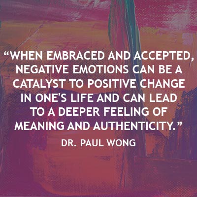 Use negative emotions as a catalyst for positive change in your life.